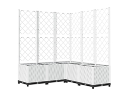 Garden Planter, Garden Planters Vidaxl Branco Polipropileno (120 X 120 X 136 Cm)