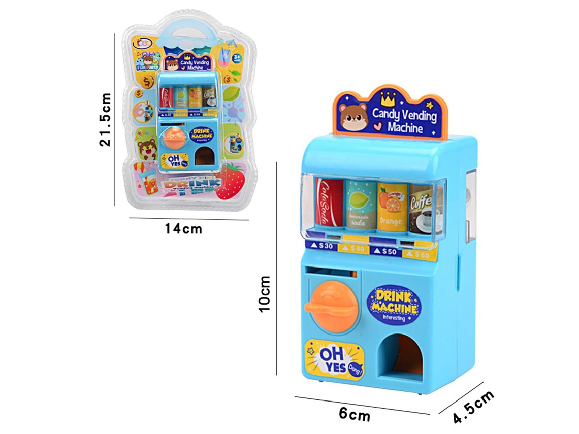 Walshlxq máquina de Vending de Bebidas para Bebés Niños Juguete de Juego Falso Lotería Educativo Regalo