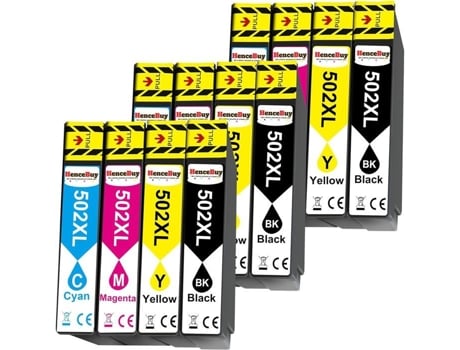 502 Xl Compatível Com Cartuchos De Tinta Epson 502xl Multipack Para Expression Home Xp 5100 Xp 5105 Xp 5150 Xp 5155 Workforce Wf Zig Zag Territoires