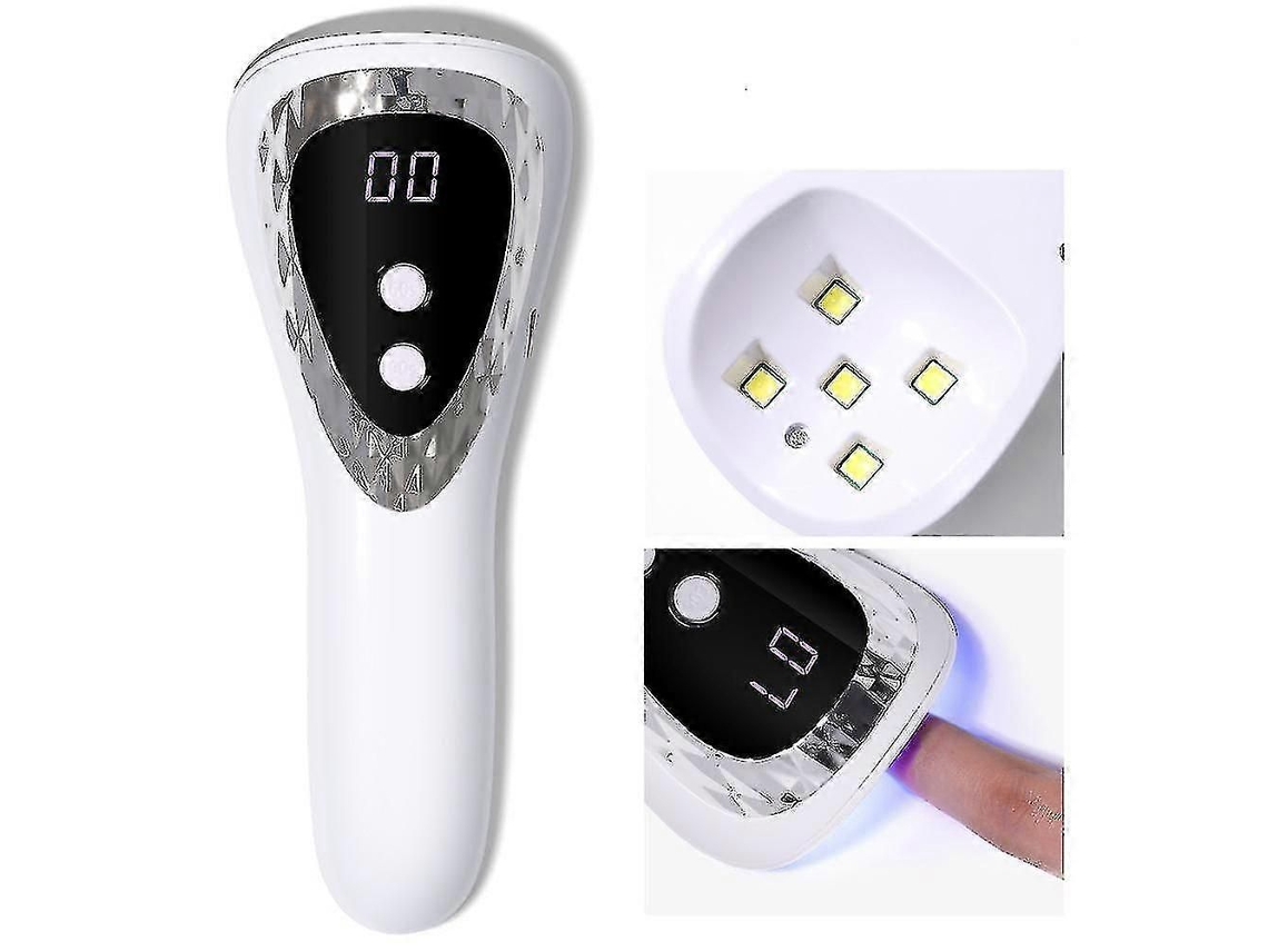 Lâmpada de Unha Portátil Recarregável Led Máquina Fototerapia Arte GOKOCO
