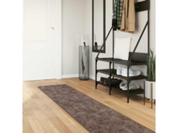 Vidaxl Passadeira Marsa Cinzento 50 X 400 Cm Poliéster E Pvc