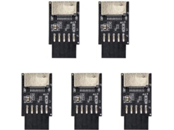 Adaptador Usb 2.0 de 9 Pinos para Placa mãe Tipo C com 5 Conectores Usb 3.2 Interface e SFUSHOS