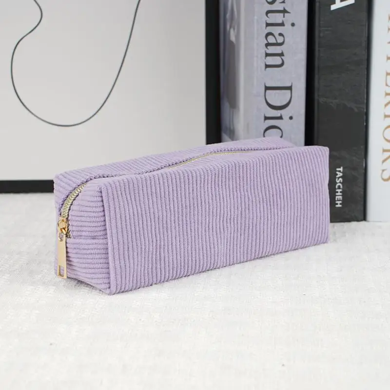 Estojo para Lápis, Grande Capacidade, Organizador, Roxo, Escolar AQUAFORGE