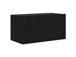 Conjunto 1 Armário De Parede Vidaxl Preto Derivados De Madeira (60 X 30 X 30 Cm)