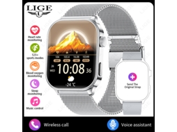 (prateado) Smartwatch De 1,75 Polegadas Com Chamadas Bluetooth Multifuncionais E Monitoramento De Saúde.