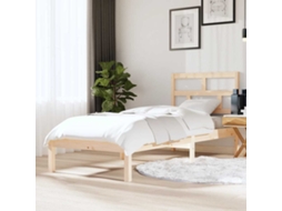 Estrutura De Cama Pequena Solteiro 75x190 Cm Madeira Maciça