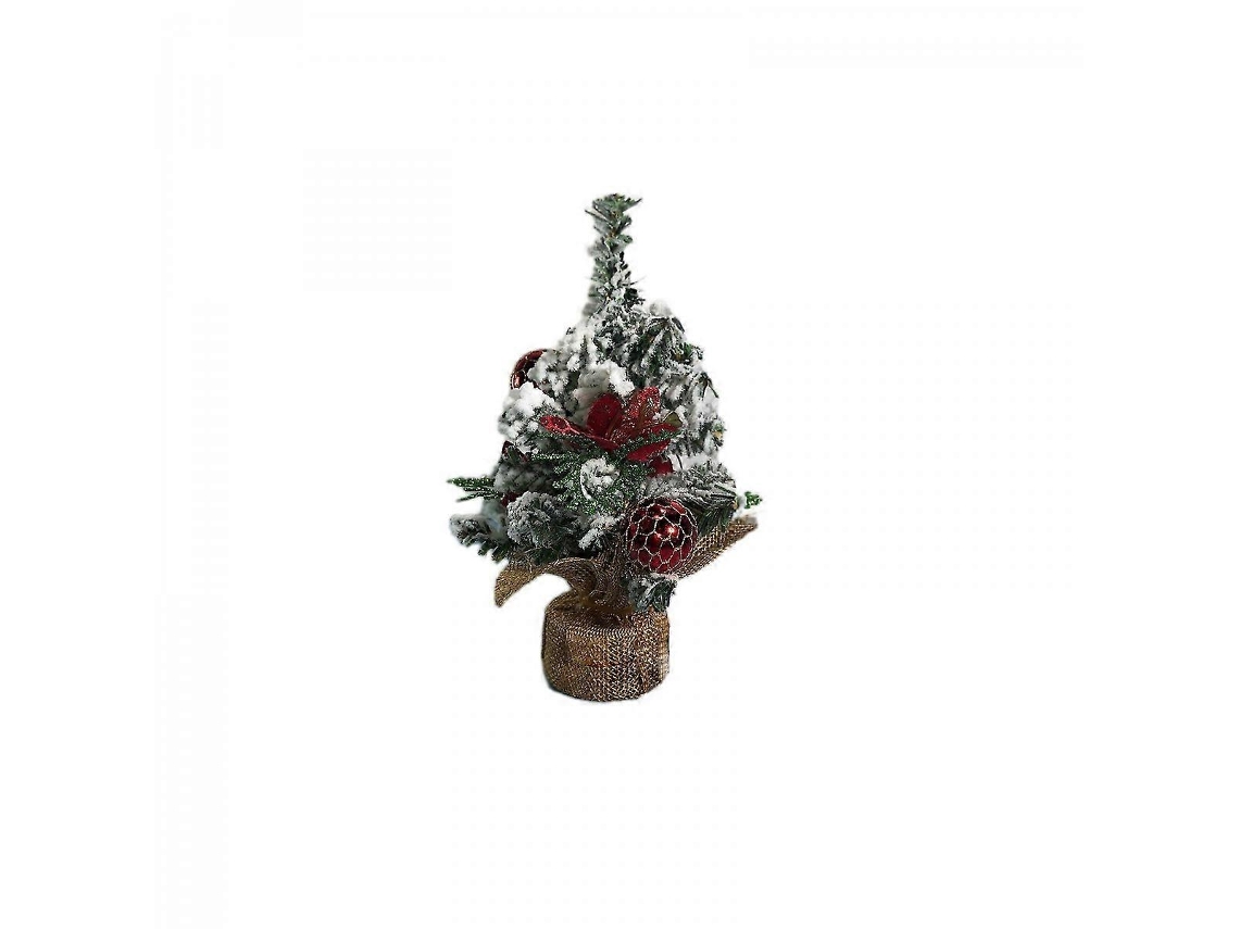 Mini Árvore De Natal Vermelha Para Decoração De Mesa