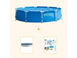 Intex Piscina Com Estrutura Redonda - 366x76 Cm - 3-peças S22455