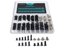 360 Parafusos Para Laptop, Parafusos Pretos Pequenos Para Reparo De Laptop E Disco Rígido, M2, M2.5, M3 Zeuxo (18 Tamanhos)