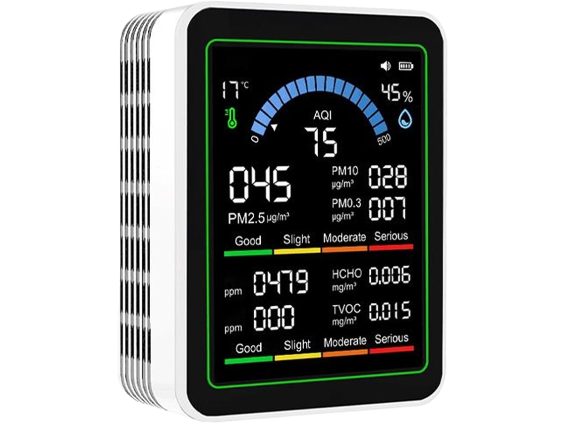 Analisador De Qualidade Do Ar Para Residências: Detector De Poluição Interna, Sensor