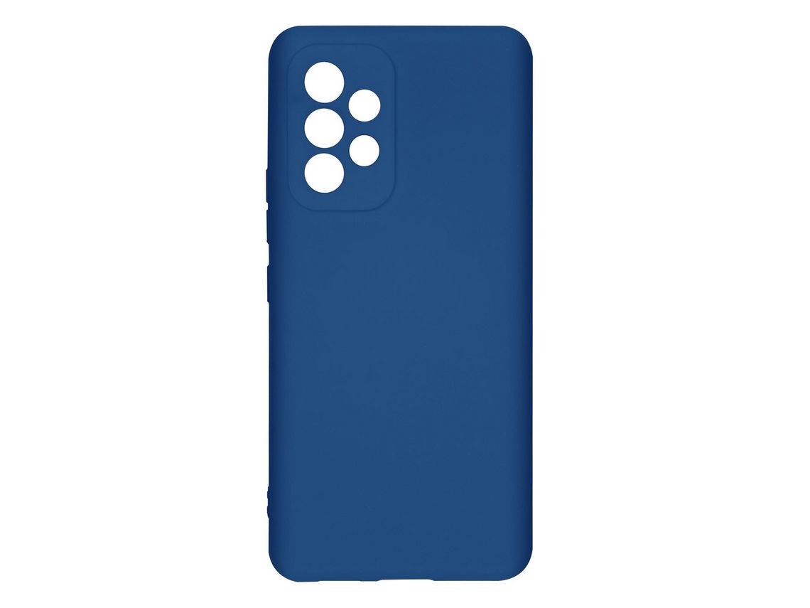 Capa Para Samsung Galaxy A53 5g Silicone Semi-rígida Soft-touch Fino Azul