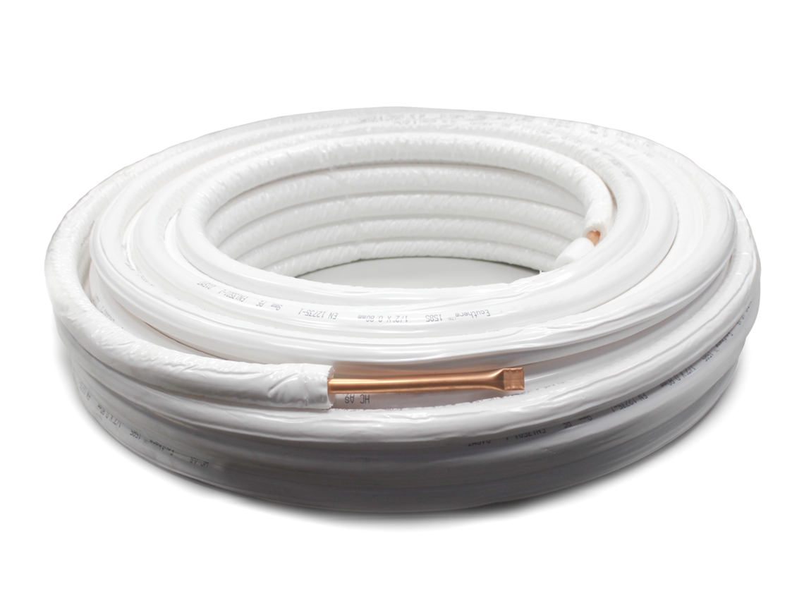 Tubo de Cobre 1/2x0,8 Isolado Espessura 9mm 50mt para Ar Condicionado Acp512un