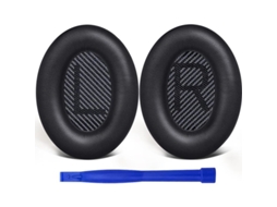 2026 almofadas de Ouvido Substitutivas para Fones Bose Qc35 Qc35 Ii com Couro Macio e Isolamento de Ruído Preto