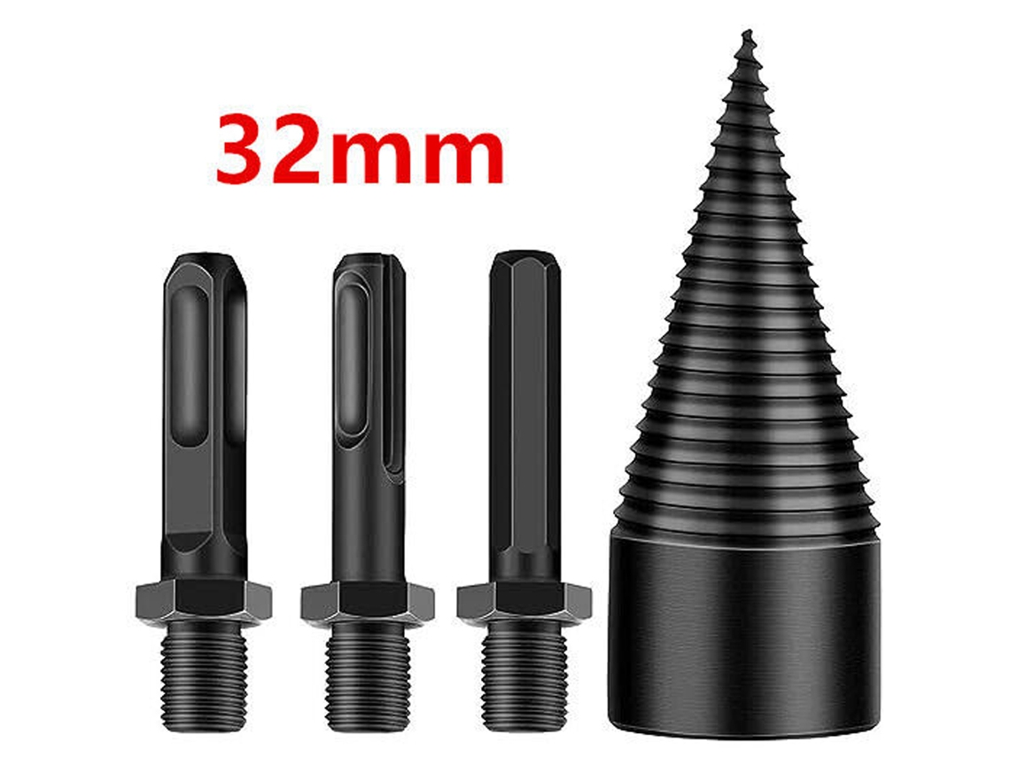 Brocas Para Partir Madeira 4 Peças, Punho Hexagonal/redondo, Broca De Furadeira Para Lenha De Alta Resistência
