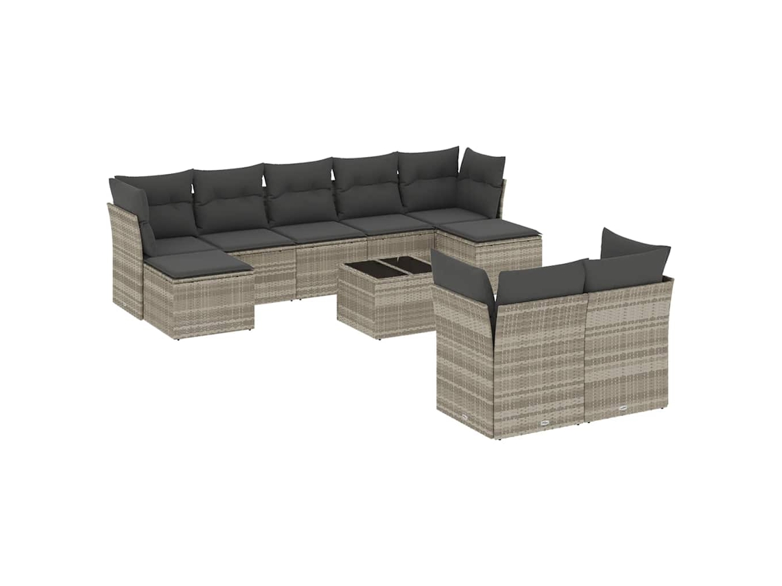 Garden Sofa Set, Garden Sofa Sets Vidaxl Cinzeto Rattan / Vime (n/a)