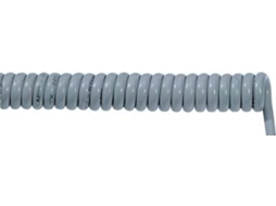 Cabo espiral Lappkabel Ölflex® Spiral 400 P 1000 mm / 3000 mm 4 x 1 mm² cinza 70002657 1 peça (70002657)