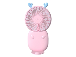 Ventilador Portátil LAXISCREED Usb Recarregável Rosa