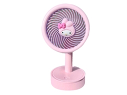 Um Pequeno Ventilador De Mesa Carregado Por Usb, Com 3 Configurações De Velocidade E Uma Aparência Fofa.