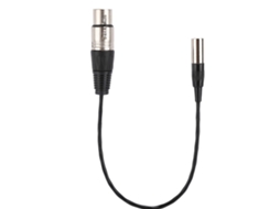 Aetheria cabo de Áudio Mini Xlr 3pin Macho para Xlr 3pin Fêmea Blindado com Papel de Alumínio 30cm