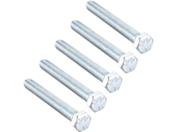 Conjunto de 5 Parafusos Cabeça Sextavada 3 / 8 16 X , Aço Carbono com Rosca Classe Unc CHABERLU