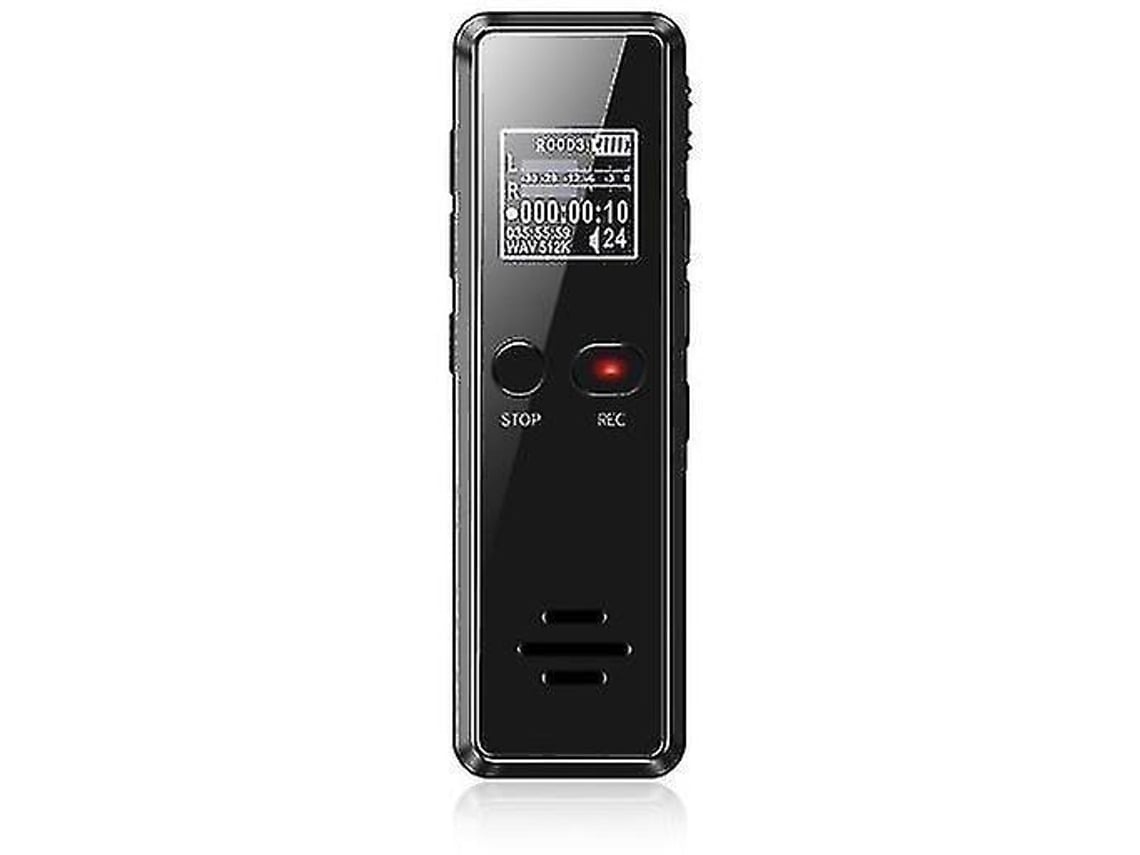 Lurelia Gravador De Voz Digital 8gb Com Usb, Reprodução Mp3, Proteção Por Palavra-passe Para Aulas, Palestras, Entrevistas - Preto
