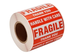 2026 2000 Etiquetas Frágiles 4 Rolos 500 Etiquetas/rolo 2"x3" Cuidado com Manuseio Envio