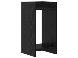Conjunto 1 Suporte Para Plantas Vidaxl Preto Derivados De Madeira (30 X 30 X 60 Cm)