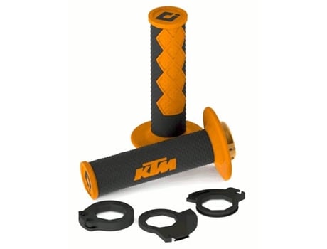 Conjunto de manoplas de motocicleta NJ/NG 04/16 pretas/laranjas