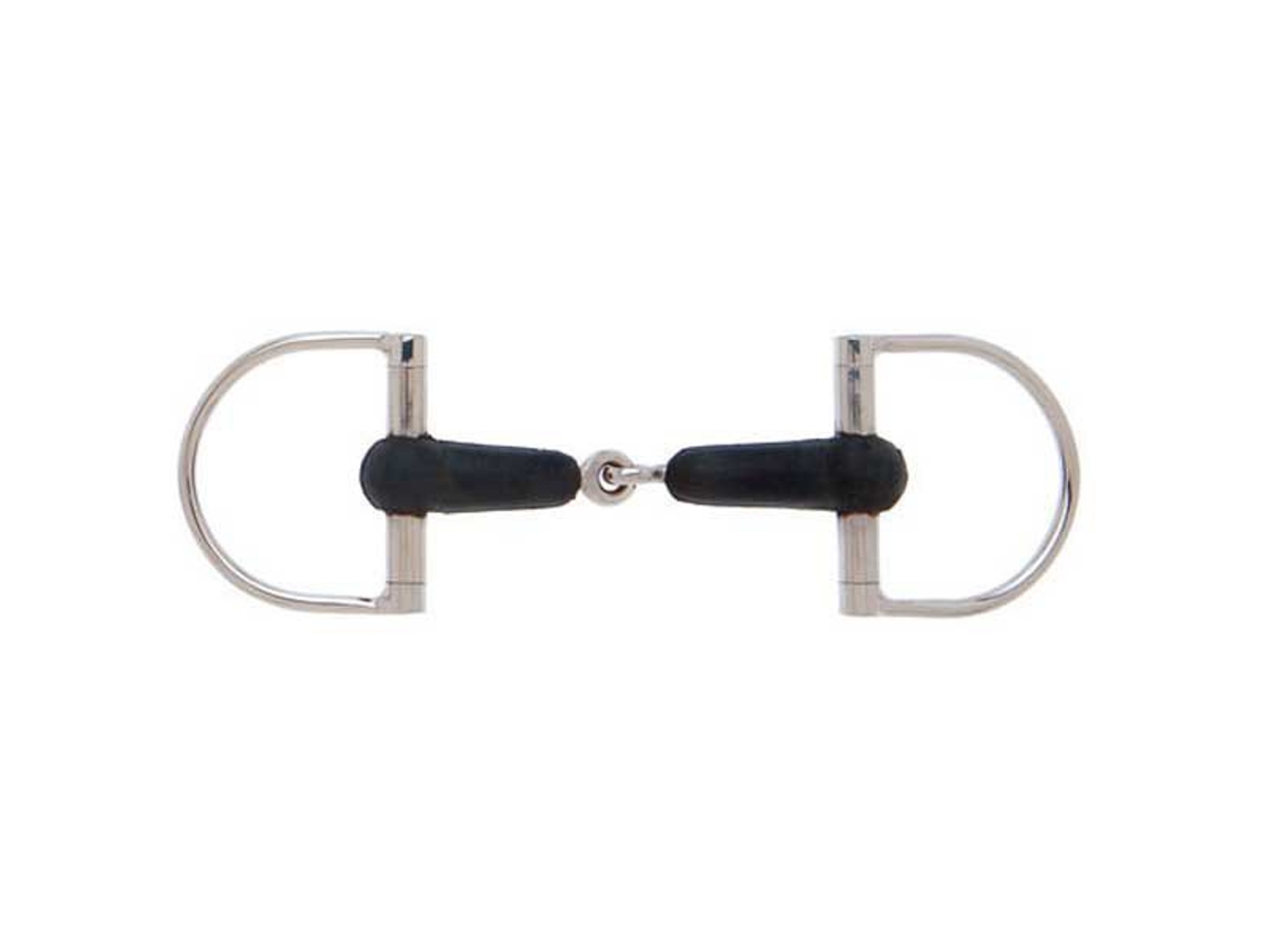 Borracha-Ring Snaffle D Prateado 12.5 Cmsefton