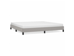 Bed Frame, Bed Frames Vidaxl Cinzeto Tecido (200 X 200 Cm)