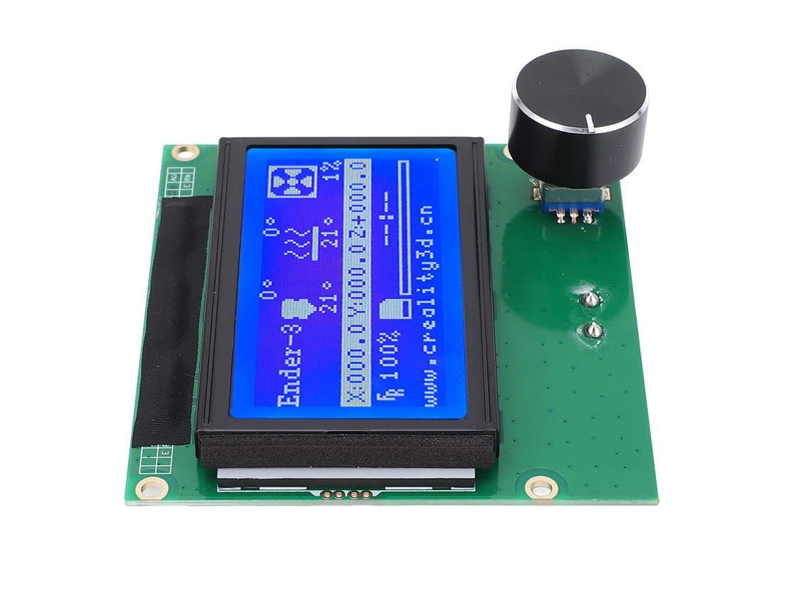 Tela Lcd 12864 De Metal Para Impressora 3d Cr10 Com Cavo E Controle