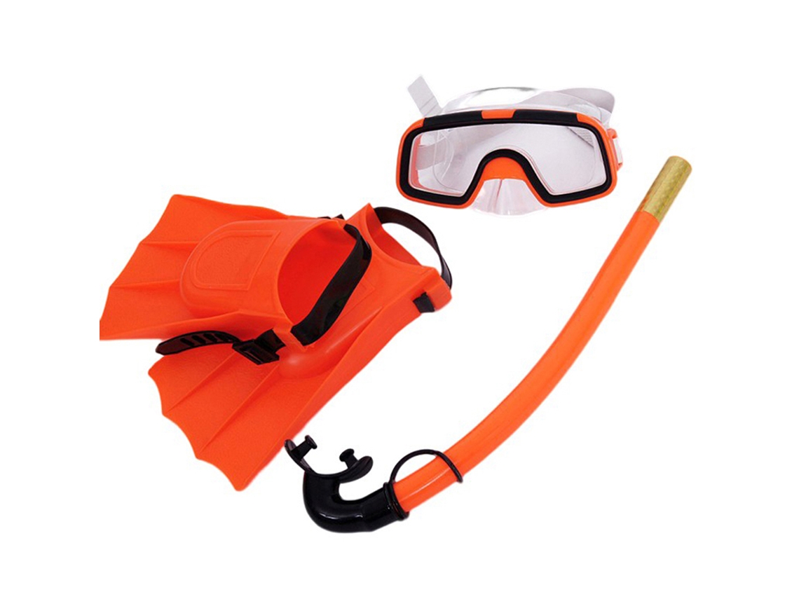 Conjunto De Máscara De Mergulho Infantil Antiembaçante Óculos De Natação Máscaras Snorkel Slowmoose