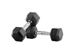 Halteres Hexagonais BODYTONE de Borracha 8 kg