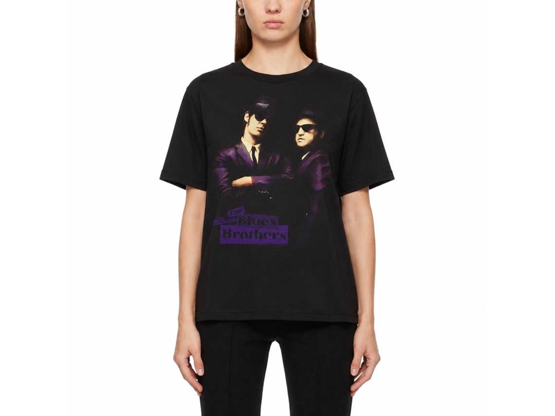 Rockinstone The Blues Brothers Movie Placards Black Adult T-shirt Size:s