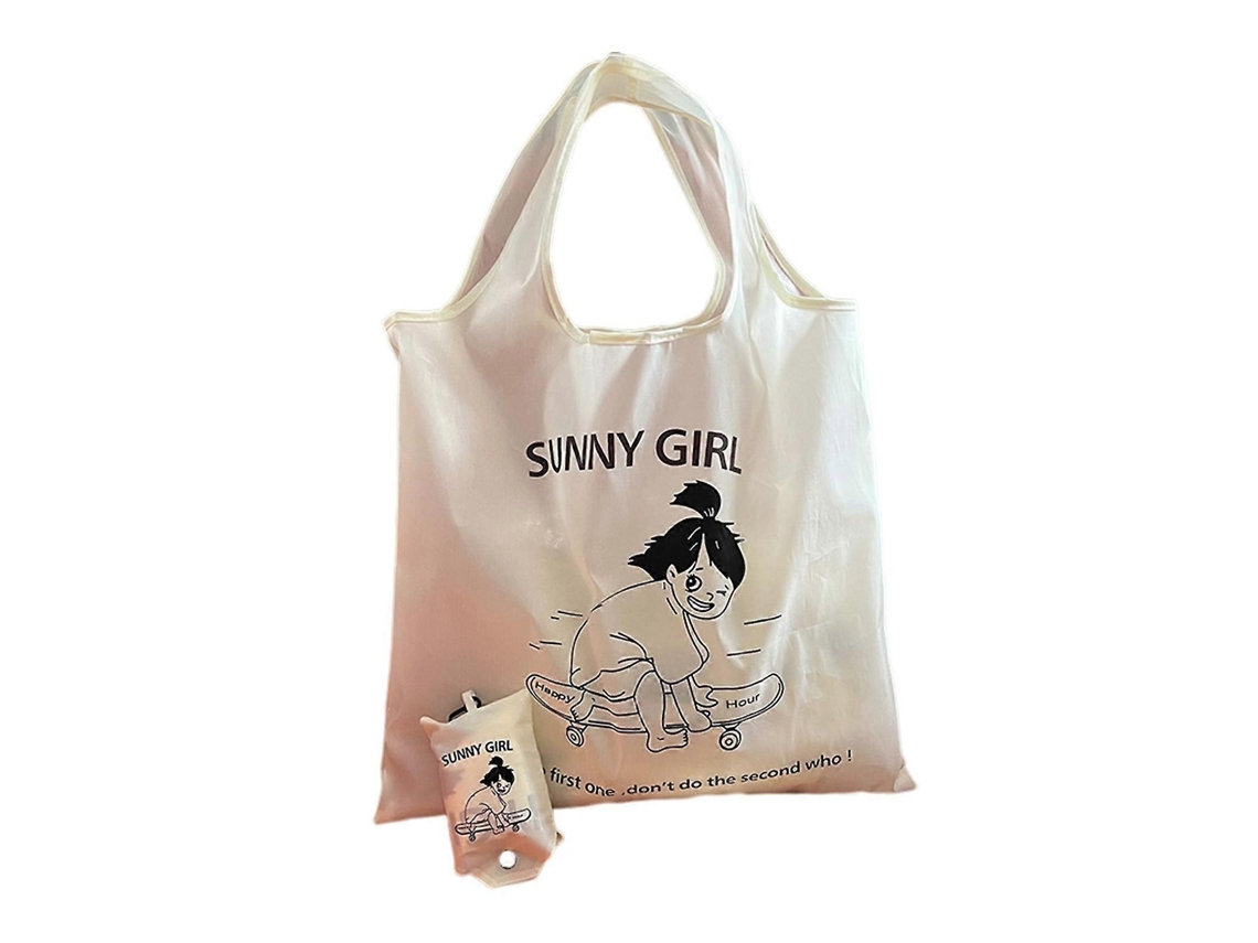 Sacola de Compras Reutilizável com Estampa Fofa, Leve, Durável e Dobrável, Ideal para Viagens e Atividades Ao Ar Livre. GOKOCO