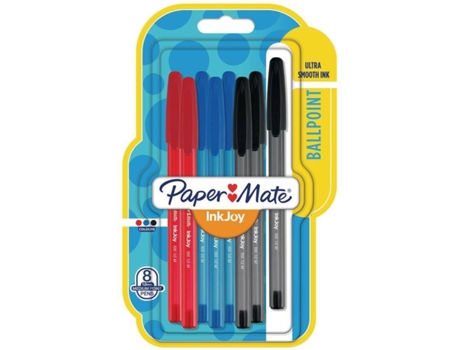 Pack de 8 Esferográficas PAPER MATE InkJoy Preto (1 mm)