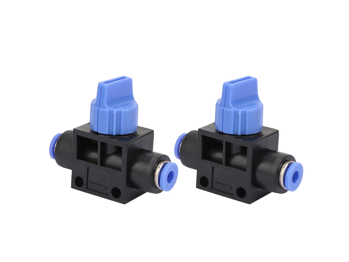 Válvula De Bloqueio Plástico Push Fitting Aire 2pçs