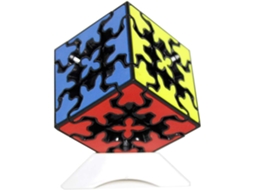 Cubo De Engrenagens 3x3, Quebra-cabeça 3d Suave Com Suporte (preto)