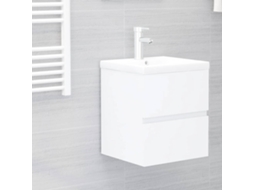 Vidaxl Armário De Lavatório 41x38,5x45 Cm Derivados De Madeira Branco