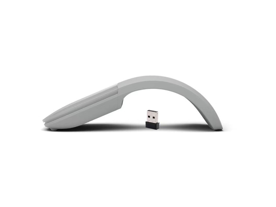 Rato Ergonómico Sem Fios Bluetooth Para Portátil E Pc Com Windows Cinzento