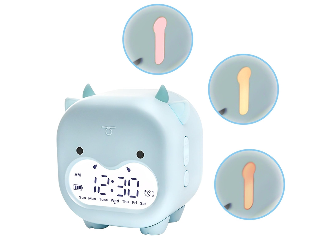 Despertador Infantil para Quartos, Despertador Alto para Pessoas com Sono Pesado, Relógio de Cabeceira Fofo para Treinamento de Sono Infanti EHSTMIND