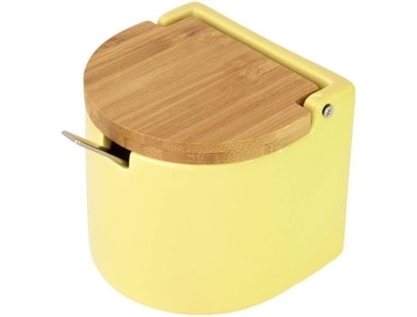 Açucareiro KOOK TIME Verde (Cerâmica, Bambu, Aço Inoxidável - 300 ml)