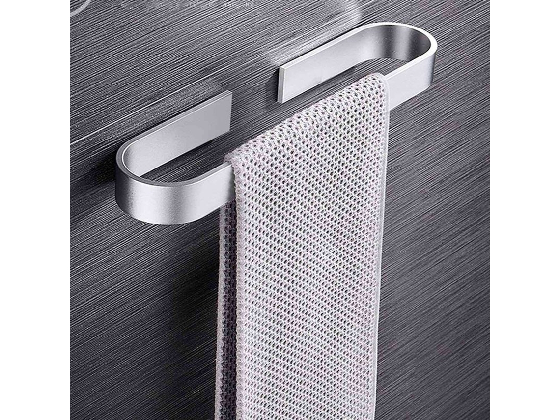 2025 Portarrollos De Toalla Sin Taladrar Aluminio Autoadhesivo Resistente A La Corrosión Para Baño Cocina (25cm)