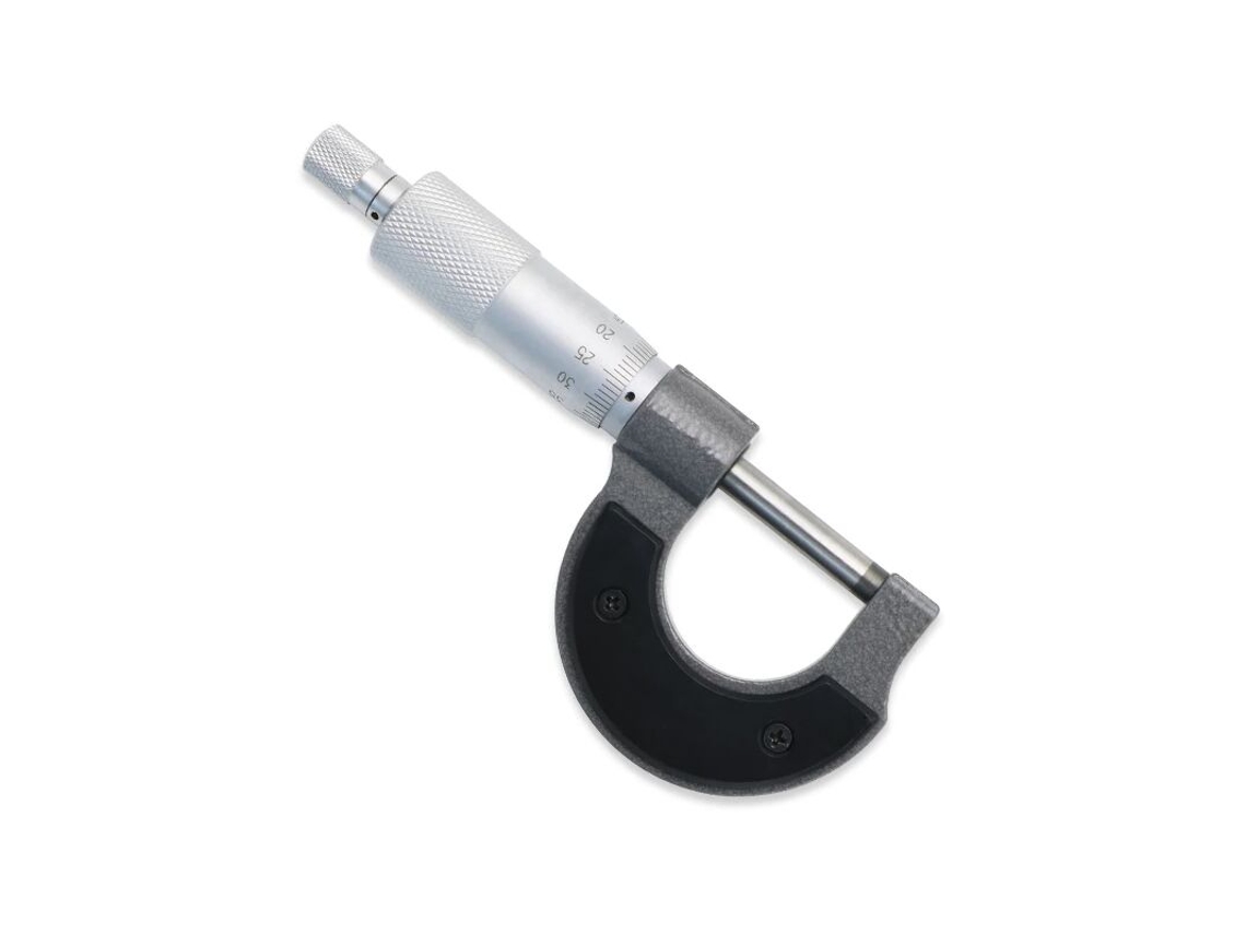 Micrômetro De Precisão Para Medição 0 A 25 Mm Com Intervalo, 01 Mm, Ferramenta De Medição Micrômica Externa Com Paquímetro Métrico