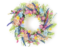 Guirlanda De Flores De Seda Para Portas E Paredes, Decorações Sazonais E Eventos, Guirlanda De Flores Azuis