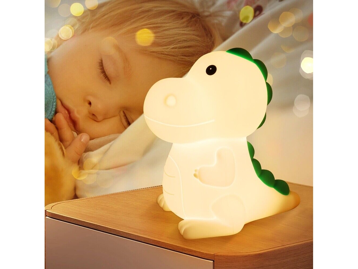 Luz Noturna Led De Silicone Com Toque De Dinossauro, Lâmpada Regulável, Quarto Infantil, Recarregável SUNNY SPACES