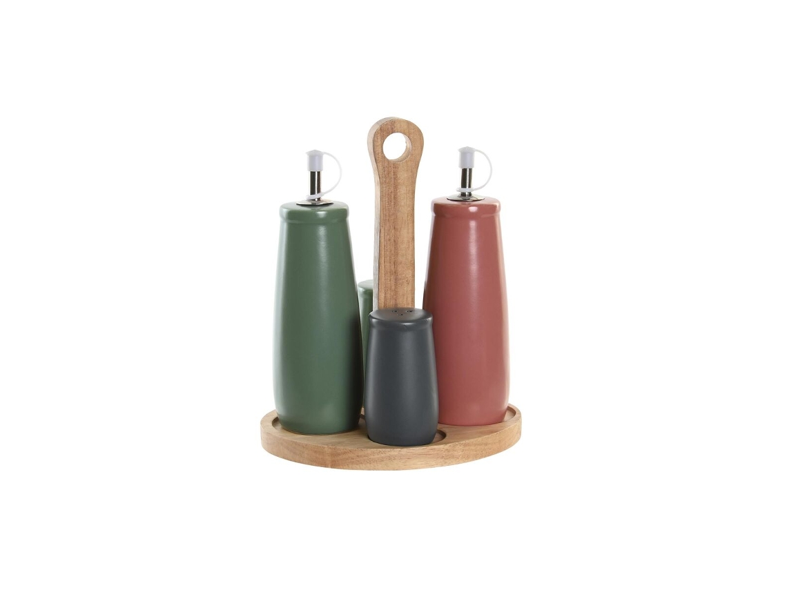 Conjunto Para Condimentos DKD HOME DECOR (19x16x22,5cm)