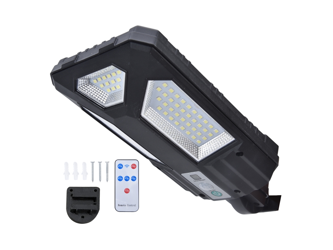Lâmpada Solar Led 87LED Sensor IP65 Controle Remoto Jardim