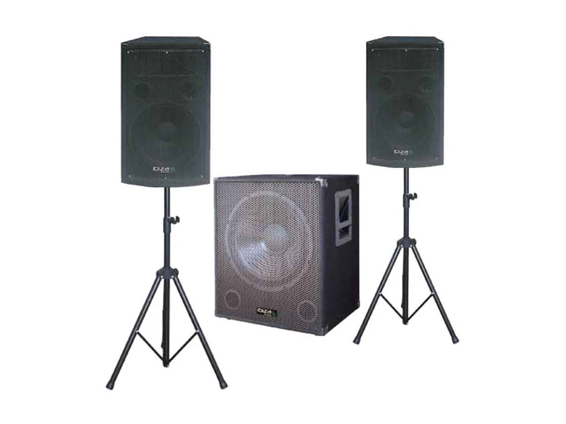 G-CUBE1512 :CONJUNTO SOM BI-AMPLIFICADO 2000Wmáx IBIZA