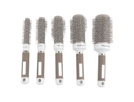 Conjunto De Escovas Redondas Drfeify 5pcs Antiestático Condução Térmica Cuidado Dos Cabelos